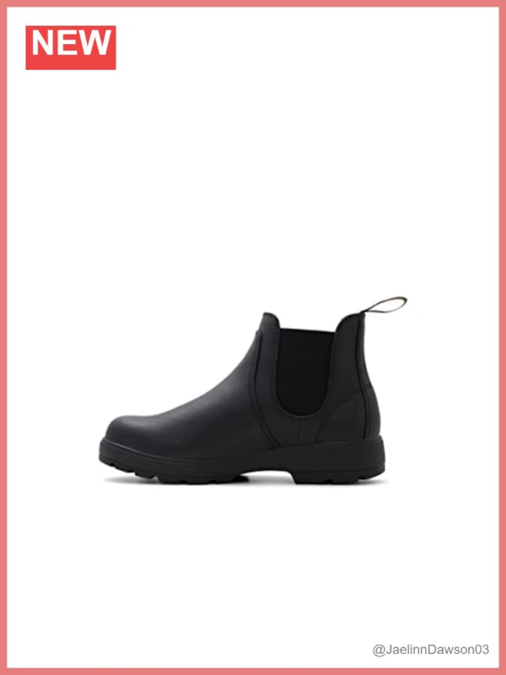 Synthetic Chelsea Boots Slip-On Ankle Booties Fall Outdoor Lug Sole Comfort